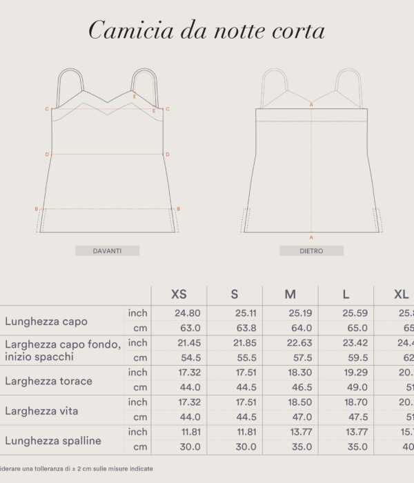 Camicia da notte corta Timeless - immagine 2