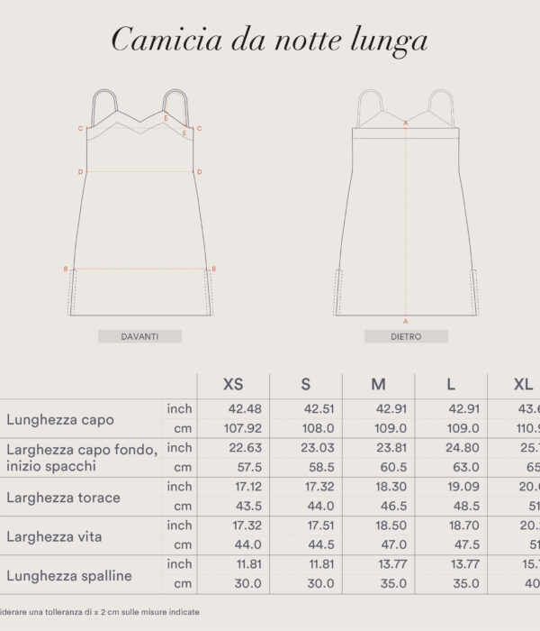 Camicia da notte lunga Timeless - immagine 2